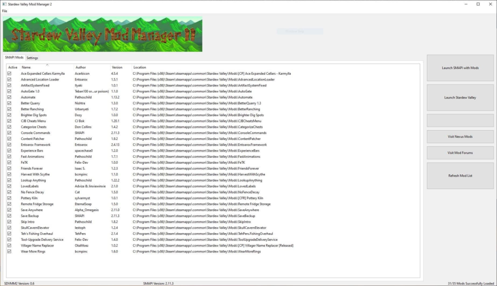 Stardew Valley instalar mods em stardew valley