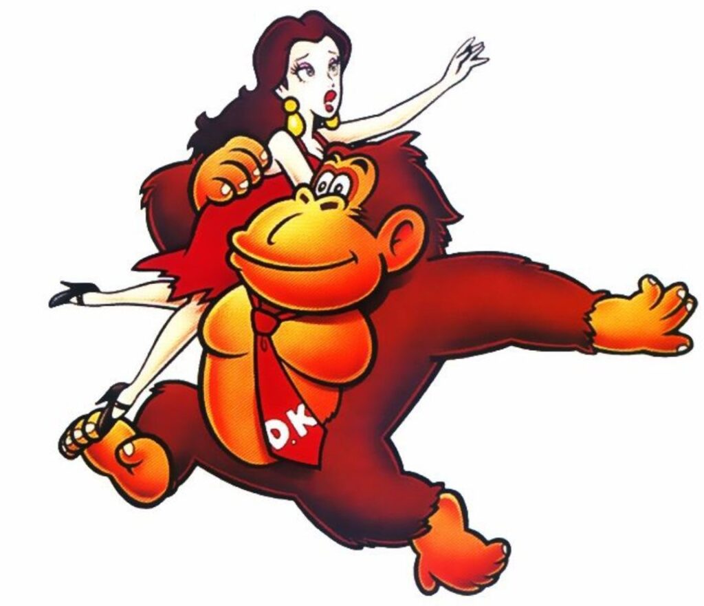 Pauline em Donkey Kong Pauline e Donkey Kong