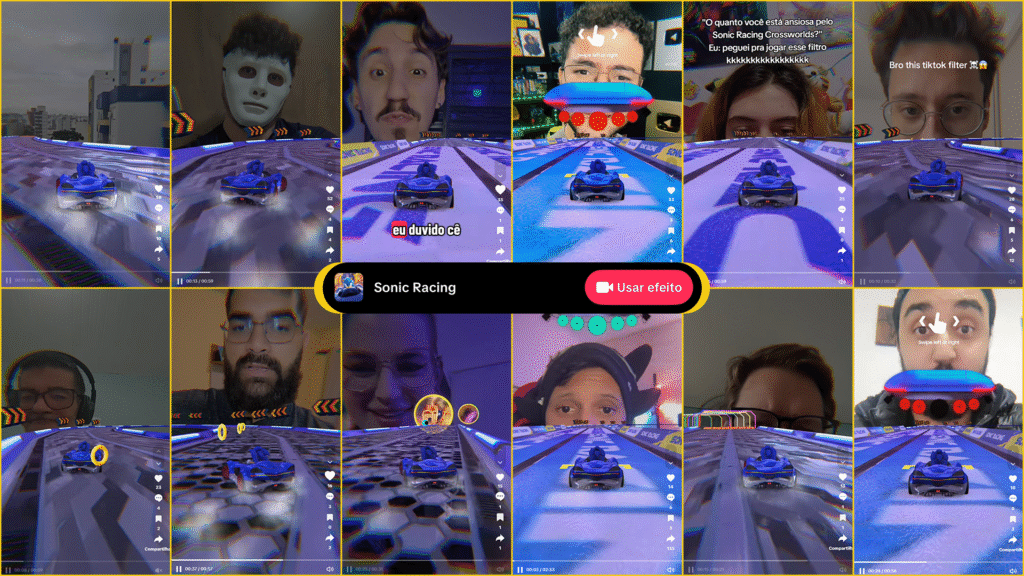 Sonic Racing no Tiktok