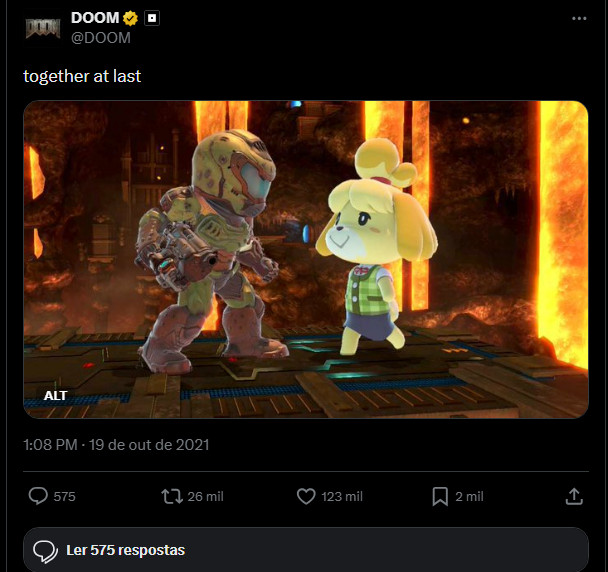 Animal Crossing e Doom