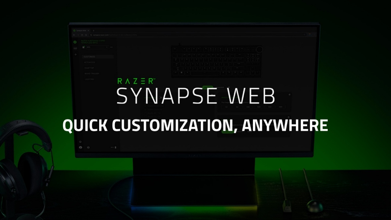 Razer disponibiliza o software Synapse Web para controle de dispositivos via navegador
