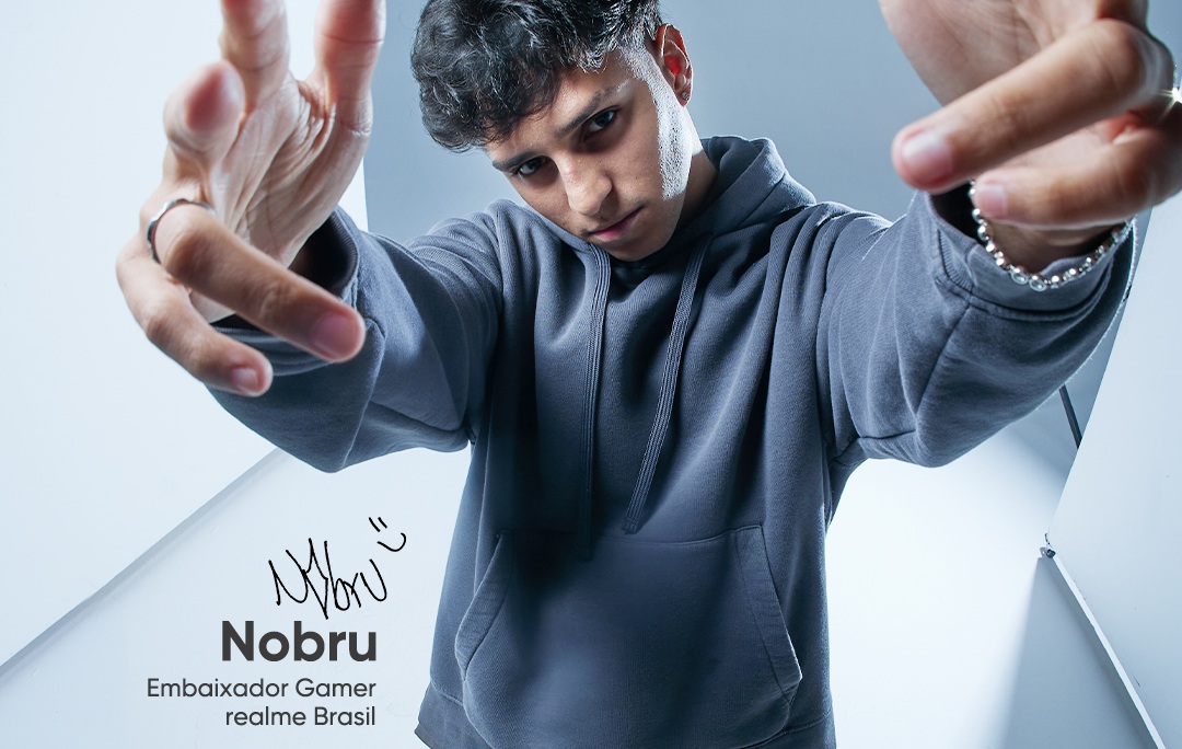 Nobru e realme: Influencer segue como primeiro embaixador da marca no Brasil