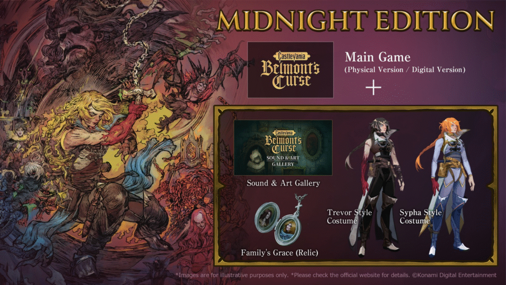 Castlevania: Belmont's Curse edição Midnight Rose